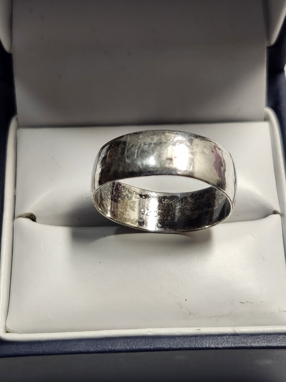 Sterling Silver 925 Wide Band Ring Size 7